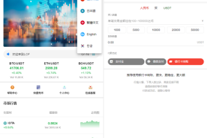 【区块链合约交易所源码】新币币交易所USDT秒合约杠杆C2C法币交易