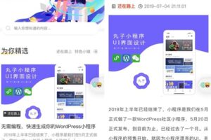 丸子WordPress百度小程序开源版