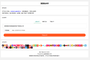 远昔抖音快手小红书皮皮虾微视等平台去水印源码下载 PHP程序