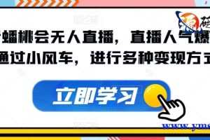 抖音盘淘汇无人直播，直播火爆。 它可以通过小型风车以多种方式变现