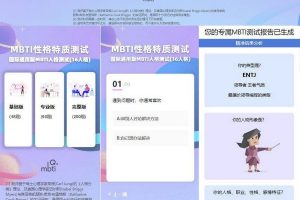 运营级MBTI十六型人格职业性格测试源码，自适应前端，代码完整无加密