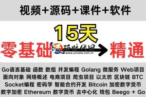「Go语言全栈2024」零基础到就业 | Gin/GORM/gRPC/K8S实战+分布式秒杀项目